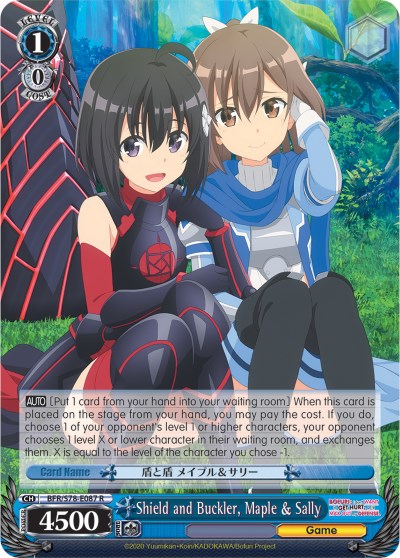 Shield and Buckler, Maple & Sally (BFR/S78-E087 R) [BOFURI: I Don't Want to Get Hurt, so I'll Max Out My Defense] | Cracking-Singles