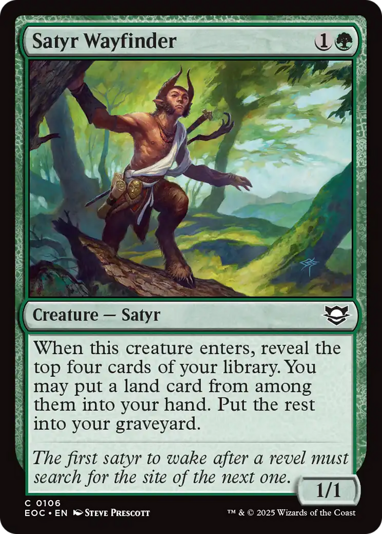 Satyr Wayfinder [Edge of Eternities Commander] | Cracking-Singles