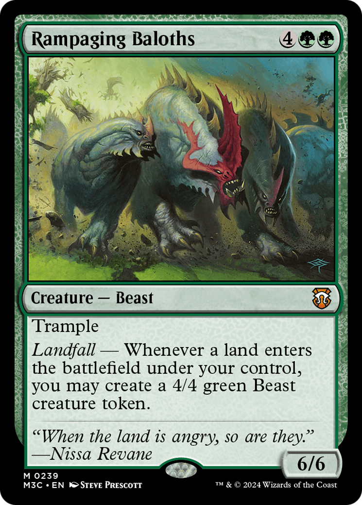 Rampaging Baloths (Ripple Foil) [Modern Horizons 3 Commander] | Cracking-Singles