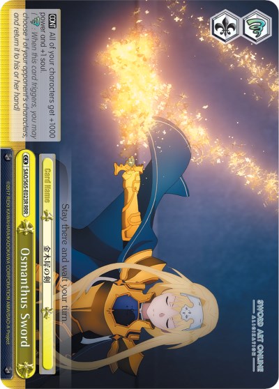 Osmanthus Sword (SAO/S65-E023R RRR) [Sword Art Online -Alicization-] | Cracking-Singles