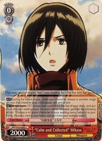 "Calm and Collected" Mikasa (AOT/S35-E064 U) [Attack on Titan] | Cracking-Singles