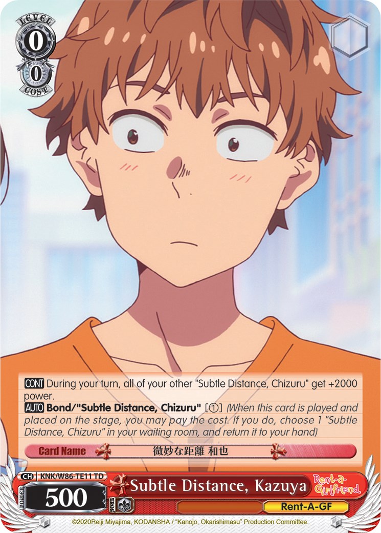 Subtle Distance, Kazuya (KNK/W86-TE11 TD) [Rent-A-Girlfriend] | Cracking-Singles