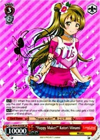 "Happy Maker!" Kotori Minami (LL/W34-E035SP SP) [Love Live! Vol. 2] | Cracking-Singles