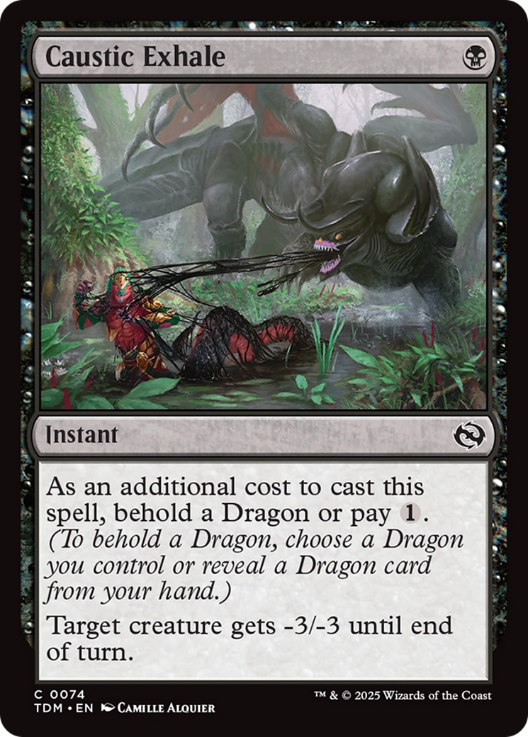 Caustic Exhale [Tarkir: Dragonstorm] | Cracking-Singles