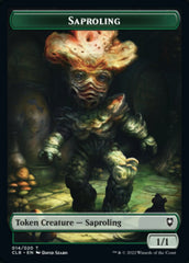Treasure // Saproling Double-Sided Token [Commander Legends: Battle for Baldur's Gate Tokens] | Cracking-Singles
