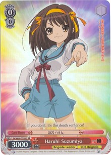 Haruhi Suzumiya (SY/W08-TE01S SR) [The Melancholy of Haruhi Suzumiya] | Cracking-Singles