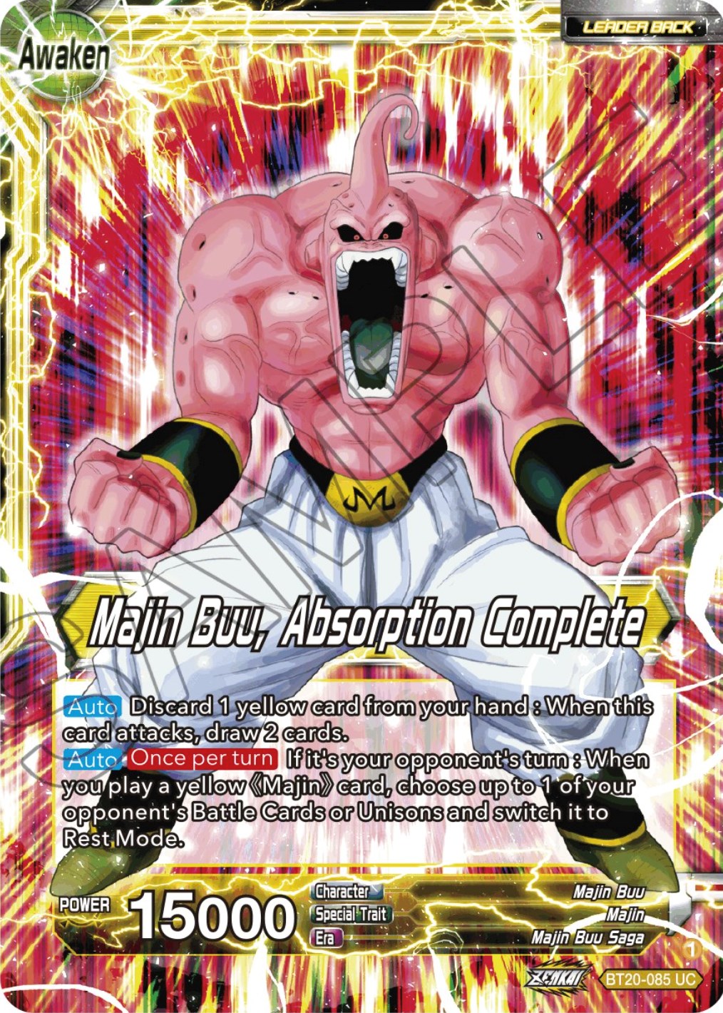 Majin Buu // Majin Buu, Absorption Complete (BT20-085) [Power Absorbed] | Cracking-Singles