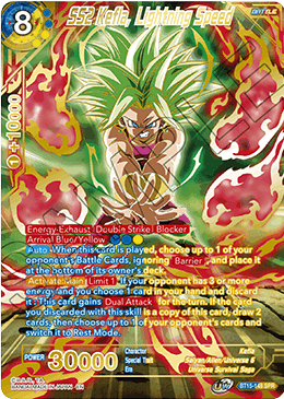 SS2 Kefla, Lightning Speed (SPR) (BT15-148) [Saiyan Showdown] | Cracking-Singles