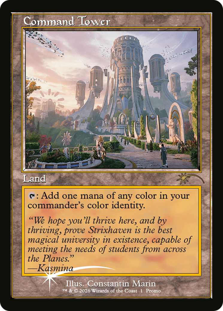 Command Tower (Strixhaven: Omens of Chaos) [Media Promos] | Cracking-Singles