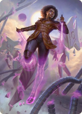 Kaya, Intangible Slayer Art Card [Phyrexia: All Will Be One Art Series] | Cracking-Singles