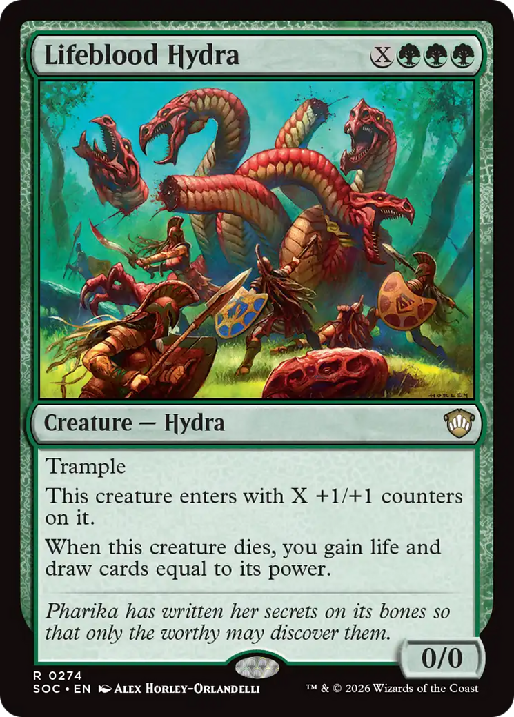 Lifeblood Hydra [Secrets of Strixhaven Commander] | Cracking-Singles