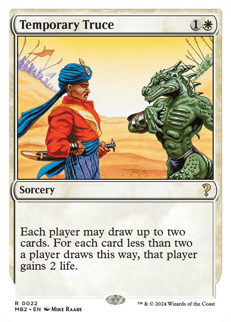 Temporary Truce (White Border) [Mystery Booster 2] | Cracking-Singles