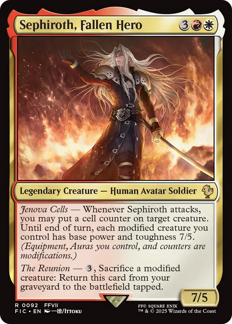 Sephiroth, Fallen Hero [FINAL FANTASY Commander] | Cracking-Singles