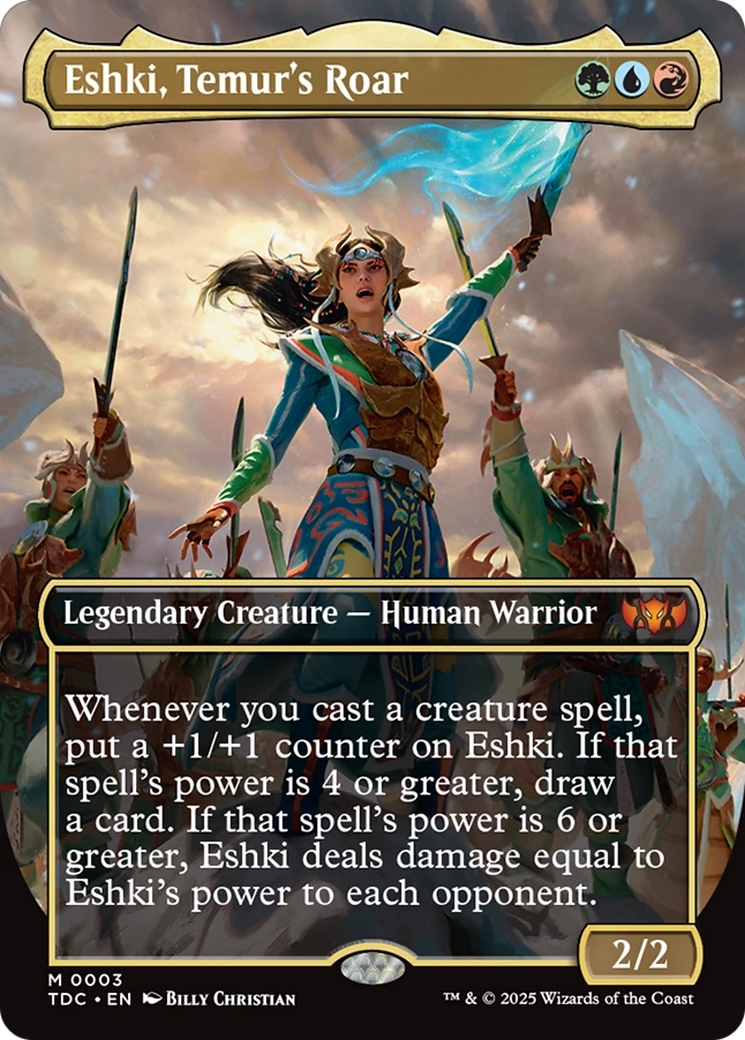 Eshki, Temur's Roar (Borderless) [Tarkir: Dragonstorm Commander] | Cracking-Singles