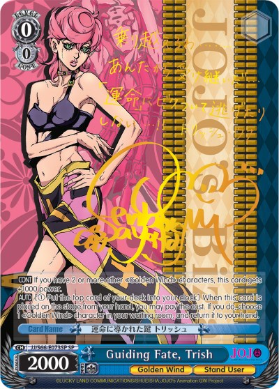 Guiding Fate, Trish (JJ/S66-E073SP SP) [JoJo's Bizarre Adventure: Golden Wind] | Cracking-Singles