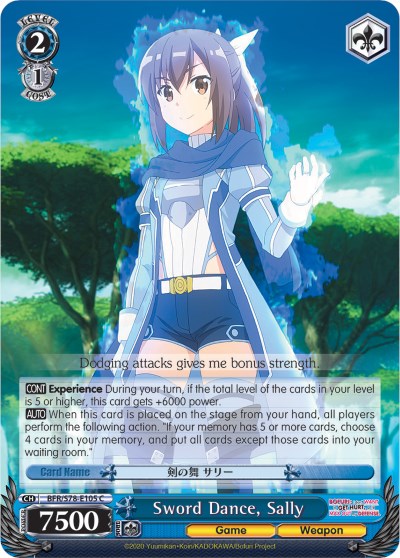 Sword Dance, Sally (BFR/S78-E105 C) [BOFURI: I Don't Want to Get Hurt, so I'll Max Out My Defense] | Cracking-Singles