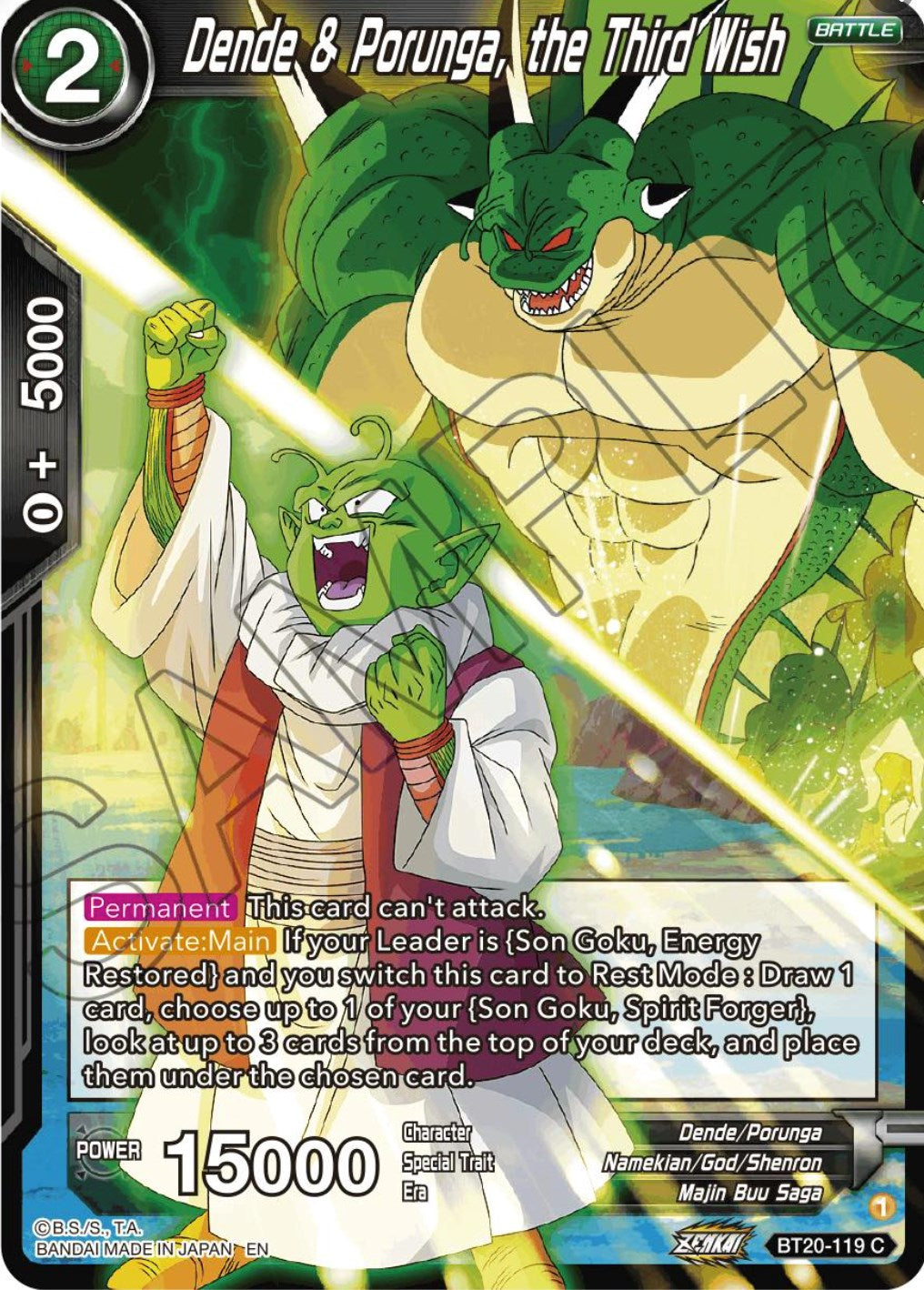 Dende & Porunga, the Third Wish (BT20-119) [Power Absorbed] | Cracking-Singles