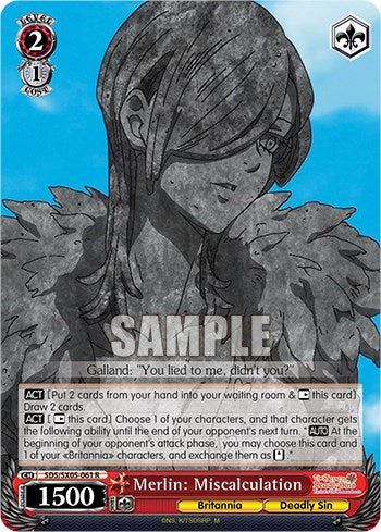 Merlin: Miscalculation (Foil) [The Seven Deadly Sins: Revival of The Commandments] | Cracking-Singles