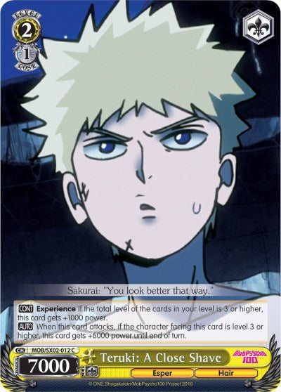 Teruki: A Close Shave (MOB/SX02-012 C) [Mob Psycho 100] | Cracking-Singles