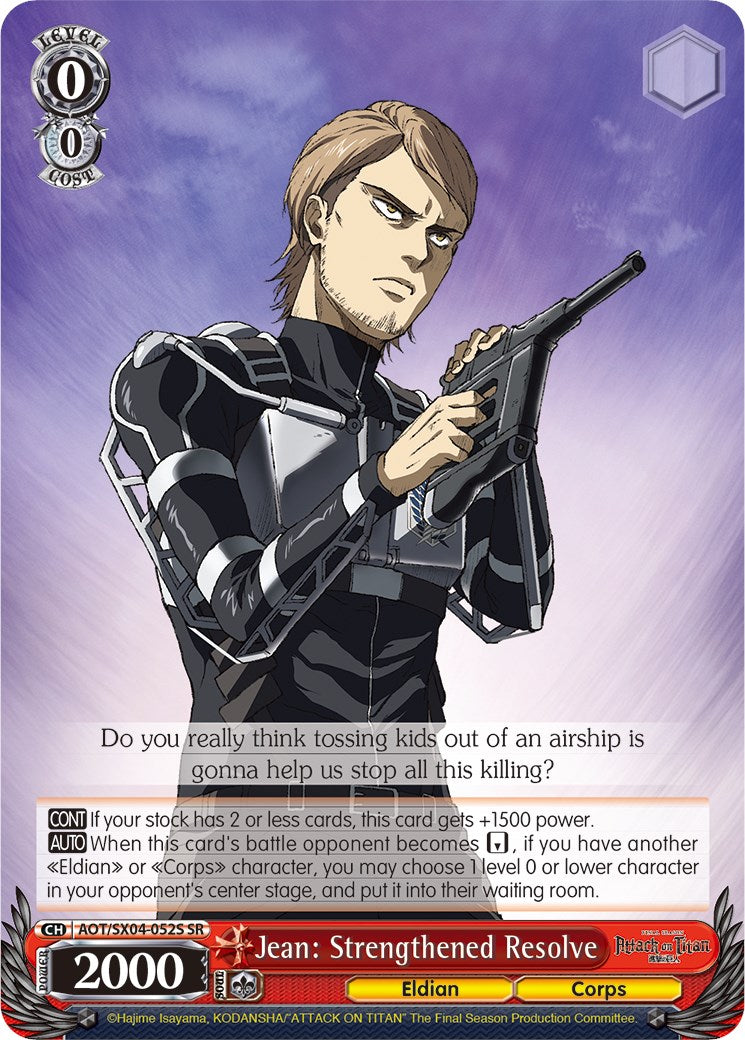 Jean: Strengthened Resolve (Foil) [Attack On Titan: Final Season] | Cracking-Singles