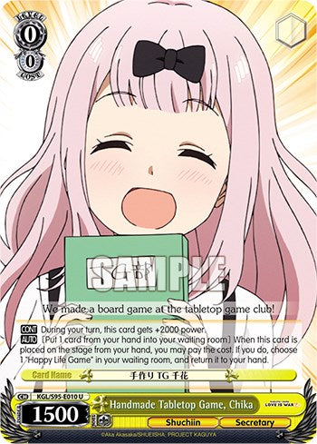 Handmade Tabletop Game, Chika [Kaguya-Sama: Love is War?] | Cracking-Singles
