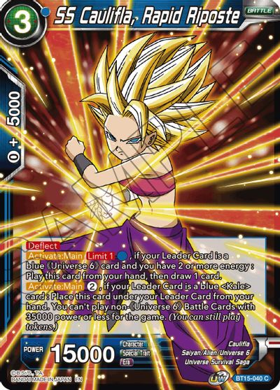 SS Caulifla, Rapid Riposte (BT15-040) [Saiyan Showdown] | Cracking-Singles
