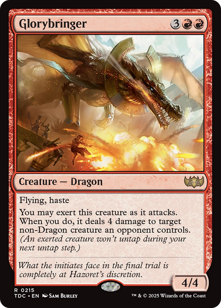 Glorybringer [Tarkir: Dragonstorm Commander] | Cracking-Singles