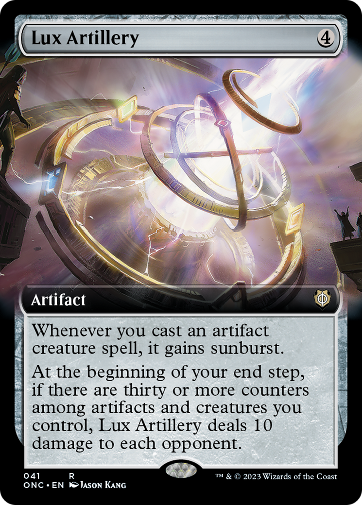 Lux Artillery (Extended Art) [Phyrexia: All Will Be One Commander] | Cracking-Singles