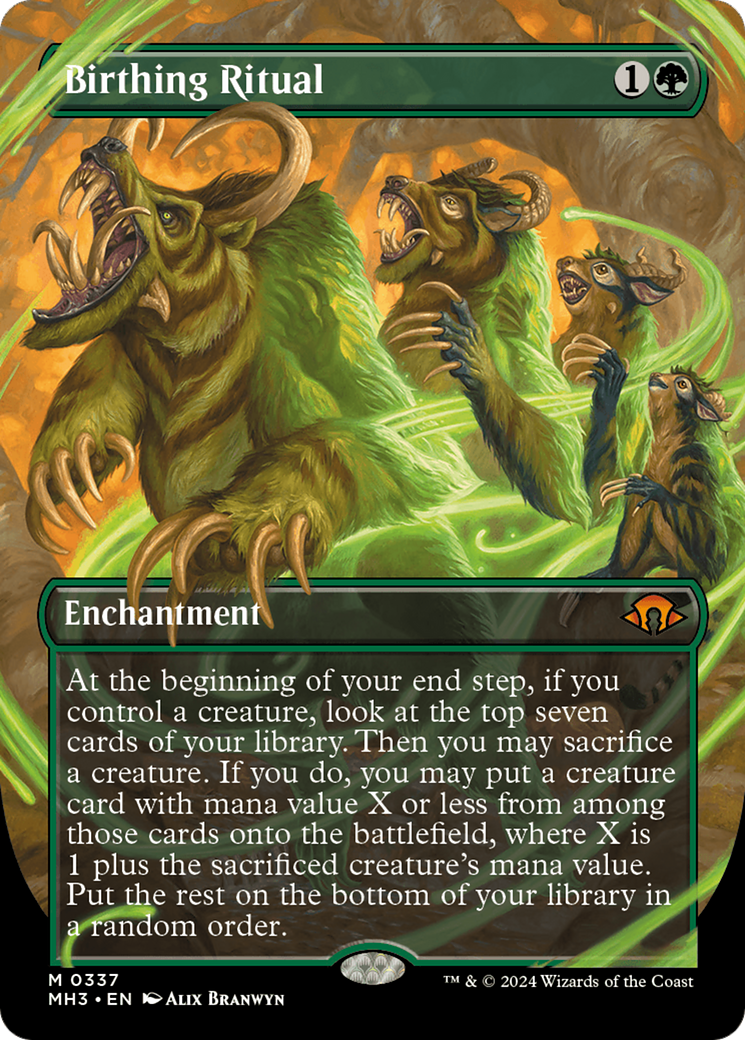 Birthing Ritual (Borderless) [Modern Horizons 3] | Cracking-Singles