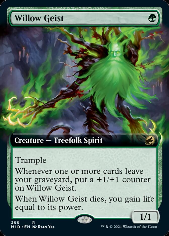 Willow Geist (Extended Art) [Innistrad: Midnight Hunt] | Cracking-Singles
