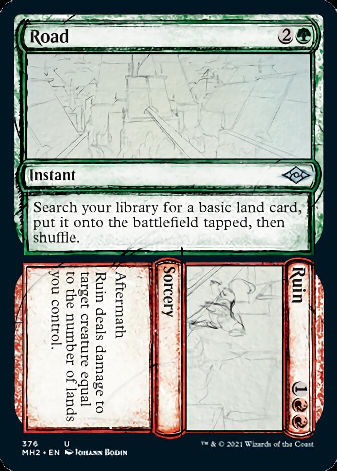 Road // Ruin (Sketch) [Modern Horizons 2] | Cracking-Singles