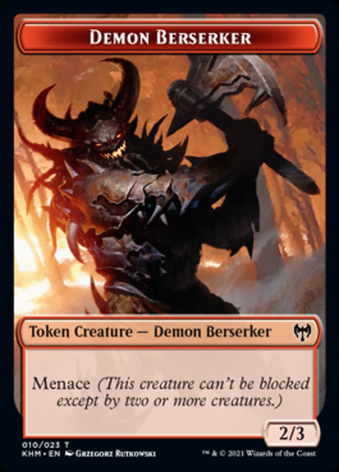 Demon Berserker Token [Kaldheim Tokens] | Cracking-Singles