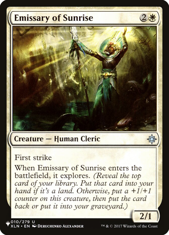 Emissary of Sunrise [The List] | Cracking-Singles