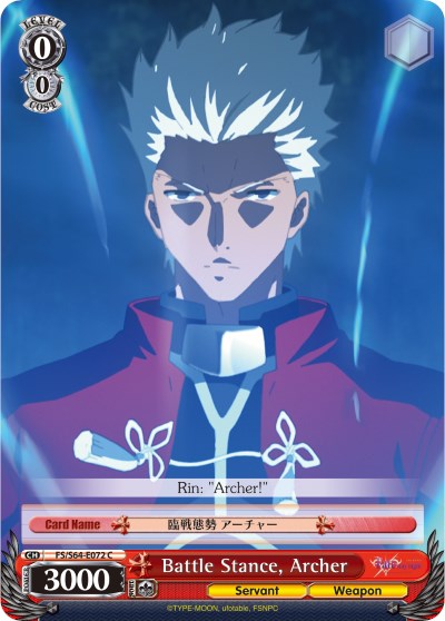 Battle Stance, Archer (FS/S64-E072 C) [Fate/Stay Night [Heaven's Feel]] | Cracking-Singles
