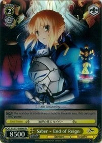Saber - End of Reign (FZ/S17-E009S SR) [Fate/Zero] | Cracking-Singles
