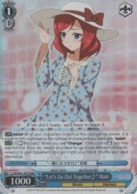 "Let's Go Out Together~" Maki (LL/EN-W01-091R RRR) [Love Live! DX] | Cracking-Singles