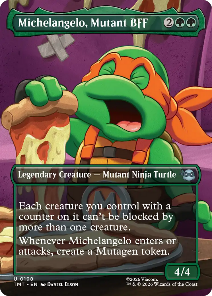 Michelangelo, Mutant BFF (Borderless) [Teenage Mutant Ninja Turtles] | Cracking-Singles