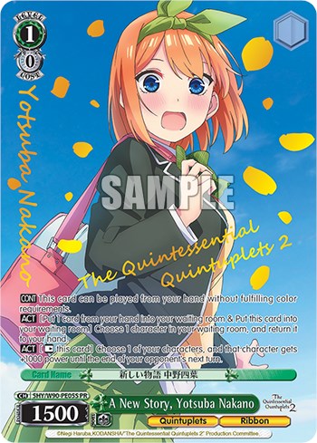 A New Story, Yotsuba Nakano (5HY/W90-PE05S PR) [The Quintessential Quintuplets 2] | Cracking-Singles