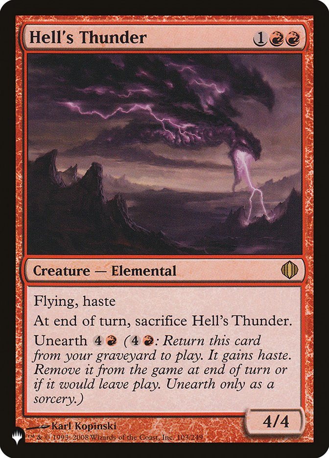 Hell's Thunder [The List] | Cracking-Singles