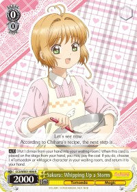 Sakura: Whipping Up a Storm (CCS/WX01-006 R) [Cardcaptor Sakura: Clear Card] | Cracking-Singles