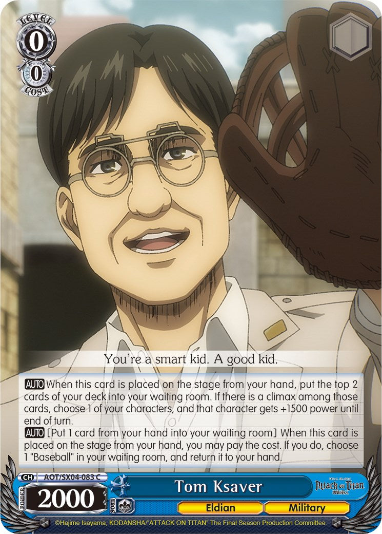 Tom Ksaver [Attack On Titan: Final Season] | Cracking-Singles