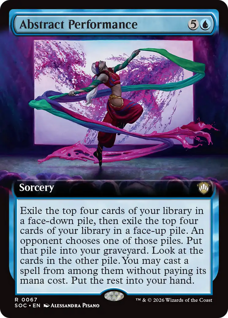 Abstract Performance (Extended Art) [Secrets of Strixhaven Commander] | Cracking-Singles