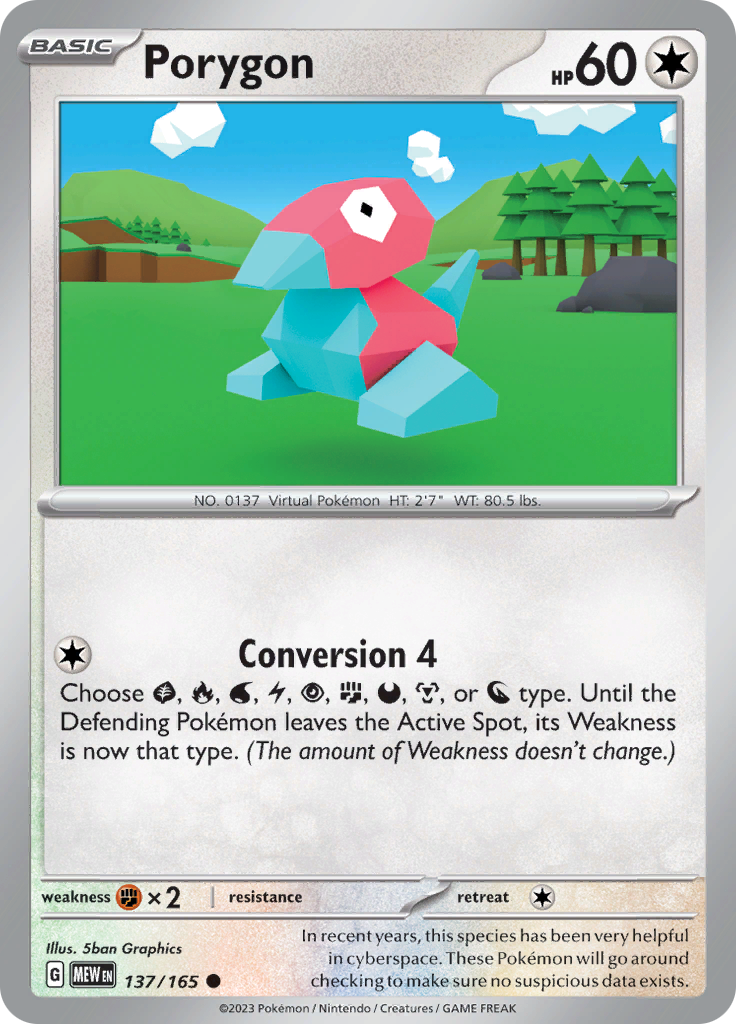 Porygon (137/165) [Scarlet & Violet 151] | Cracking-Singles