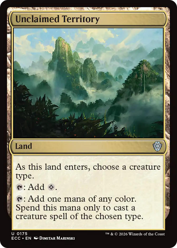 Unclaimed Territory [Lorwyn Eclipsed Commander] | Cracking-Singles