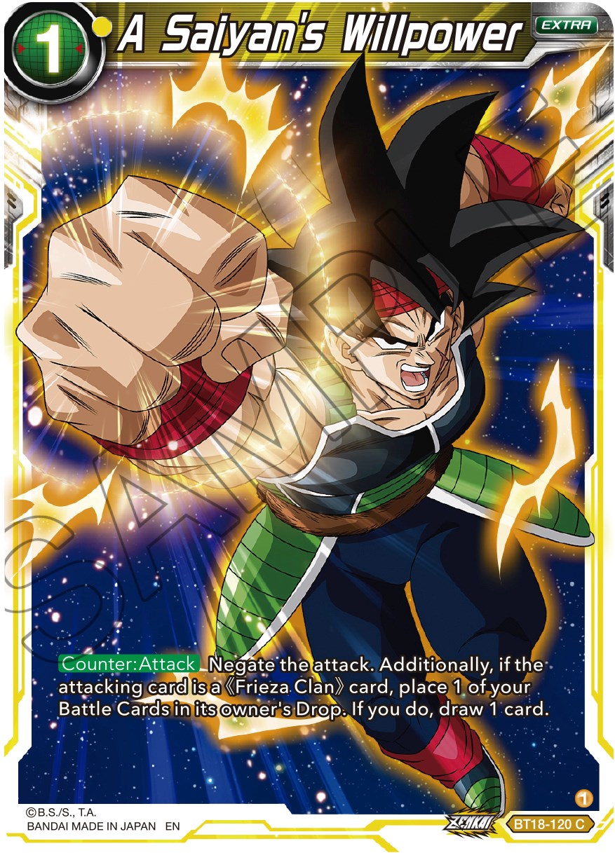 A Saiyan's Willpower (BT18-120) [Dawn of the Z-Legends] | Cracking-Singles