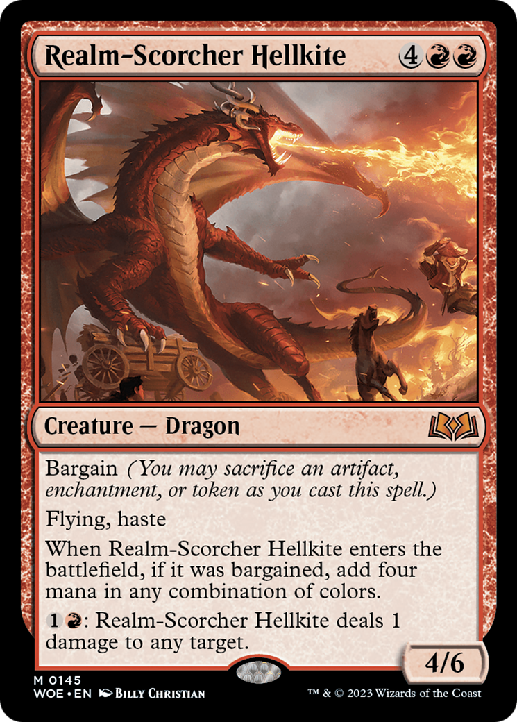 Realm-Scorcher Hellkite [Wilds of Eldraine] | Cracking-Singles