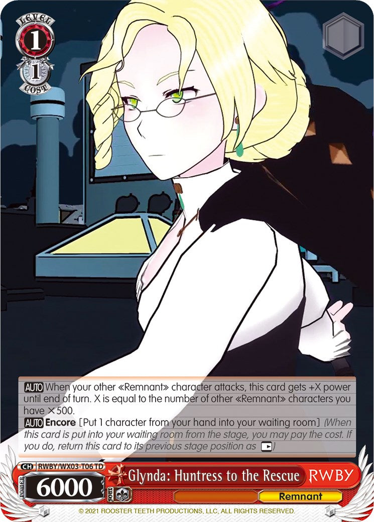 Glynda: Huntress to the Rescue (RWBY/WX03-T06 TD) [RWBY] | Cracking-Singles