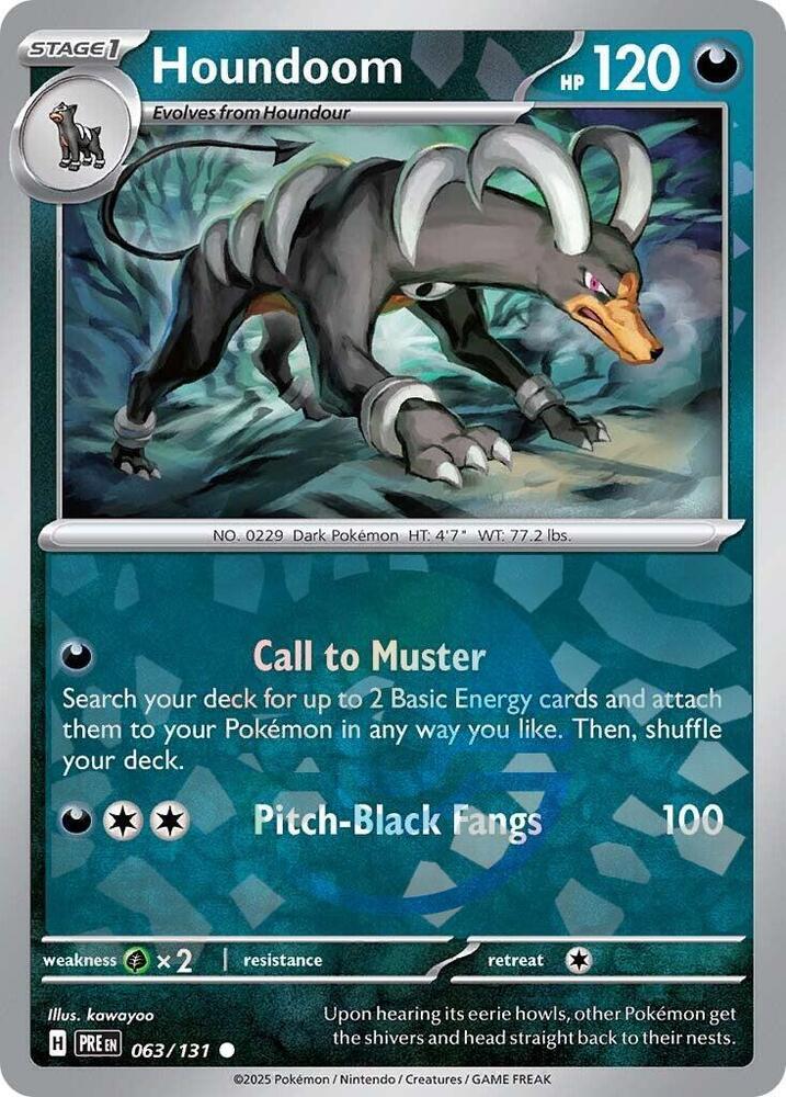 Houndoom (063/131) (Poke Ball Pattern) [Scarlet & Violet: Prismatic Evolutions] | Cracking-Singles