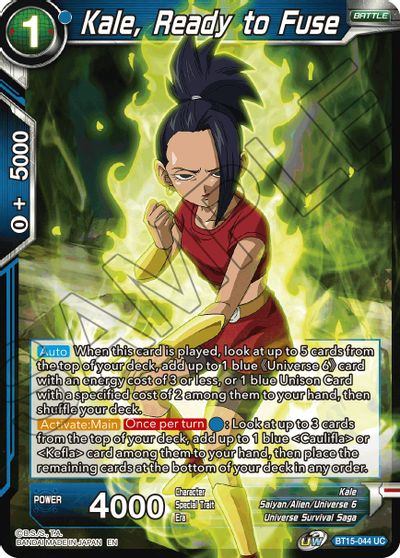 Kale, Ready to Fuse (BT15-044) [Saiyan Showdown] | Cracking-Singles