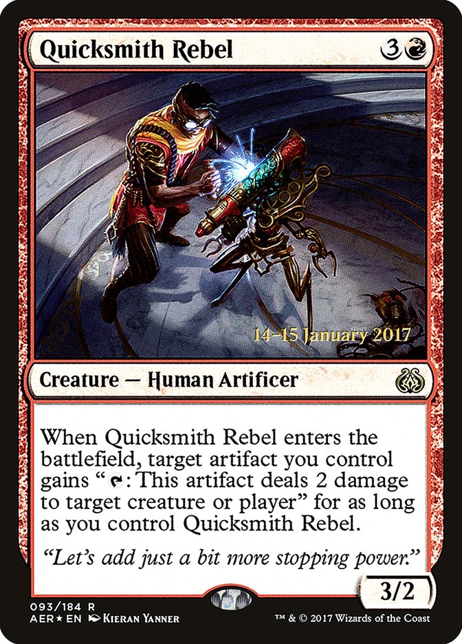 Quicksmith Rebel [Aether Revolt Prerelease Promos] | Cracking-Singles